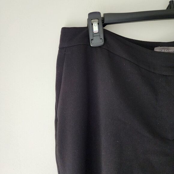 VINCE CAMUTO Flat Front Slacks | Women's 8 | Black Dress Pants, Slacks - Picture 2 of 6
